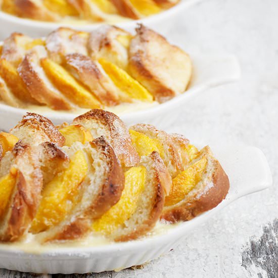 Peach Bread Pudding