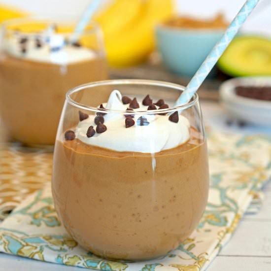 Chocolate PB Banana Power Smoothie
