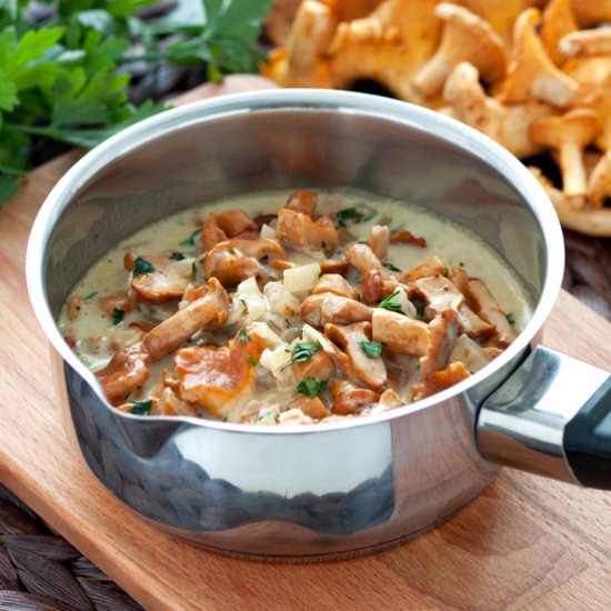 Creamy Chanterelle Sauce