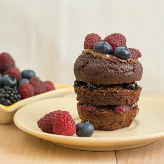 Cocoa Muffin with Berries
