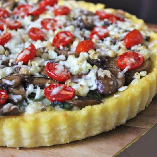 Garden Fresh Asiago Polenta Tart