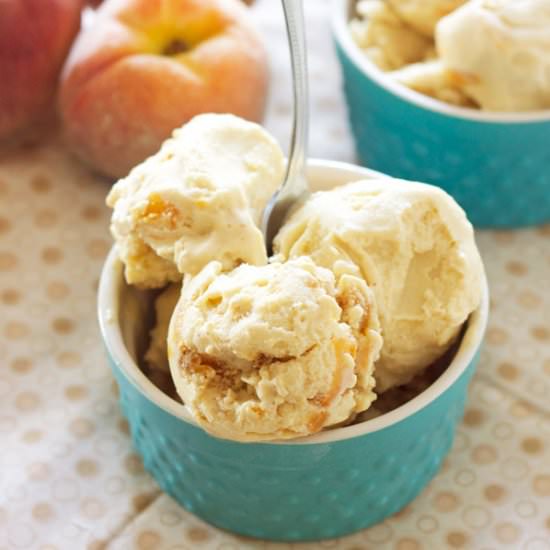 Honey Peach Frozen Yogurt