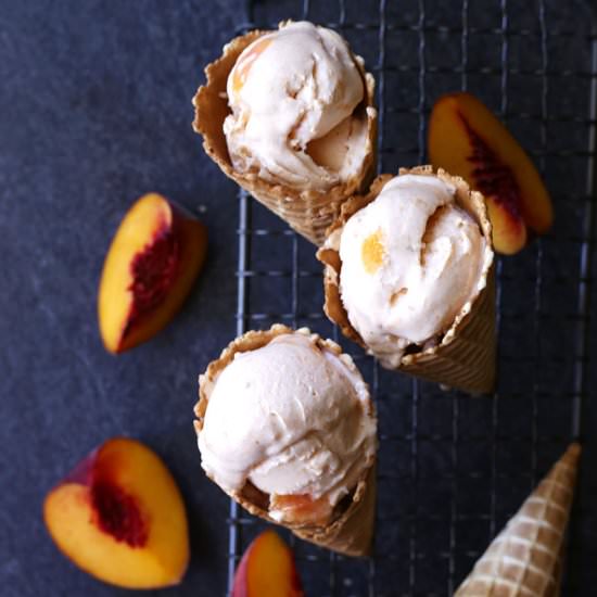 Peaches & Cream Ice Cream