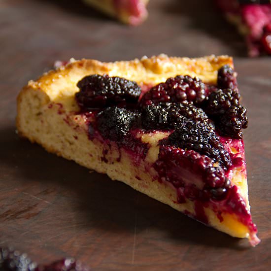 Fresh Blackberry Brioche Tart