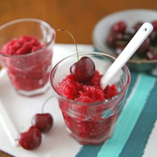 Cherry Bourbon Slush
