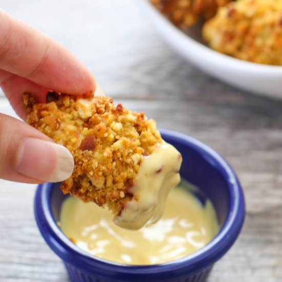 Honey Mustard Pretzel Chicken Bites