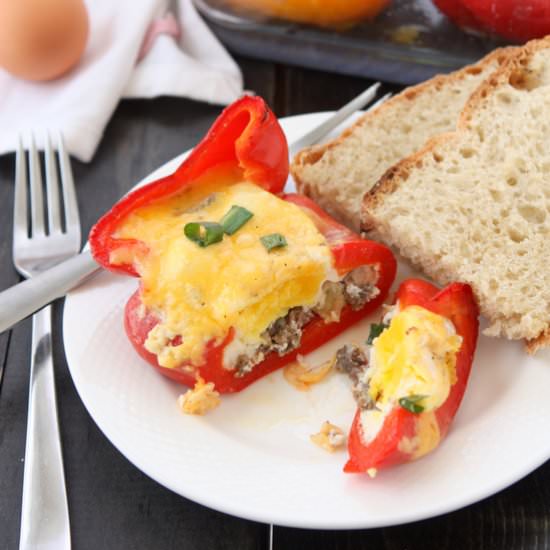 Sausage & Egg Stuffed Peppers