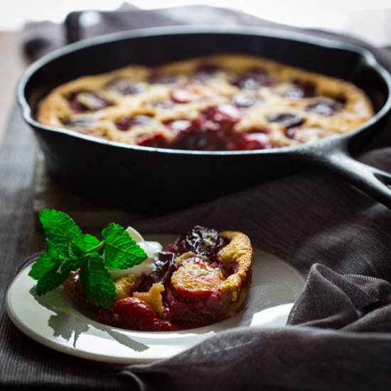 GF Prune Plum Clafoutis