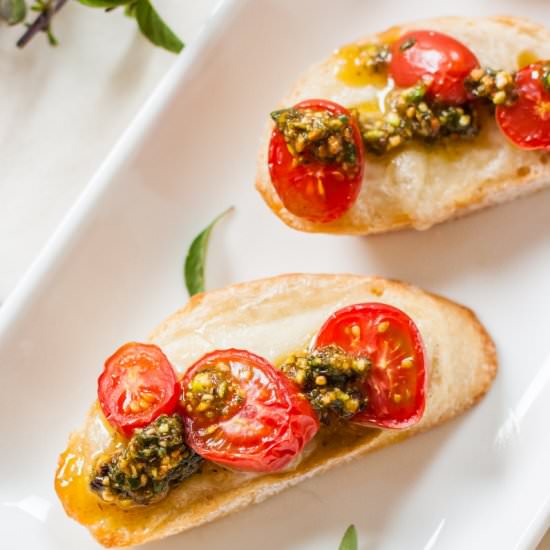 Camembert & Pistachio Burschetta