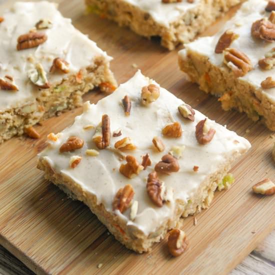 Spiced Zucchini Carrot Bars
