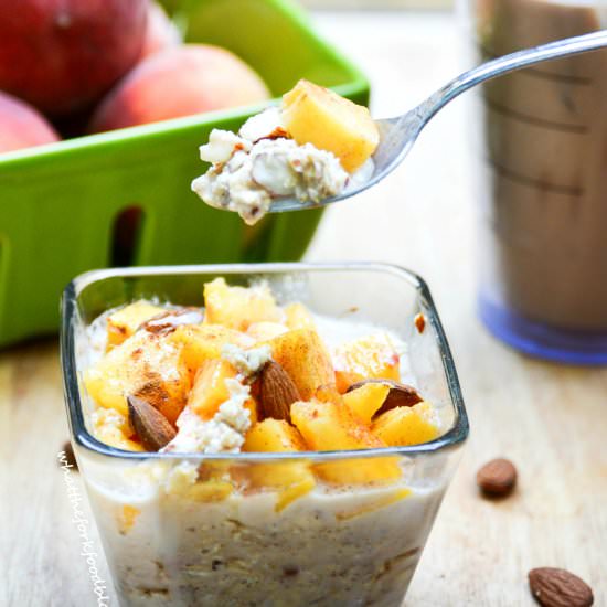 Peach Pie Overnight Oats