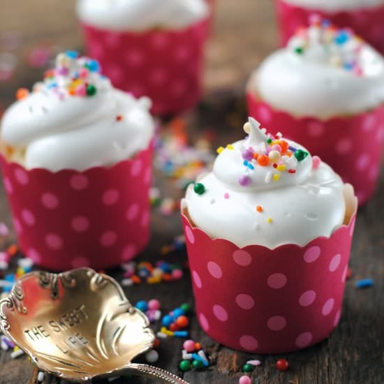 Cotton Candy Cupcakes