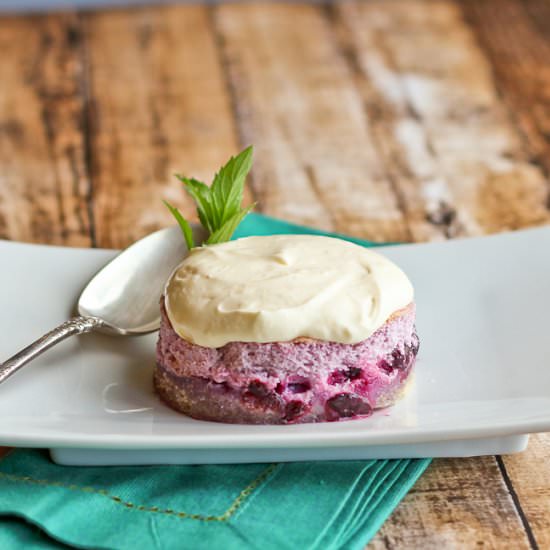 Blueberry Delight with Lemon Cream