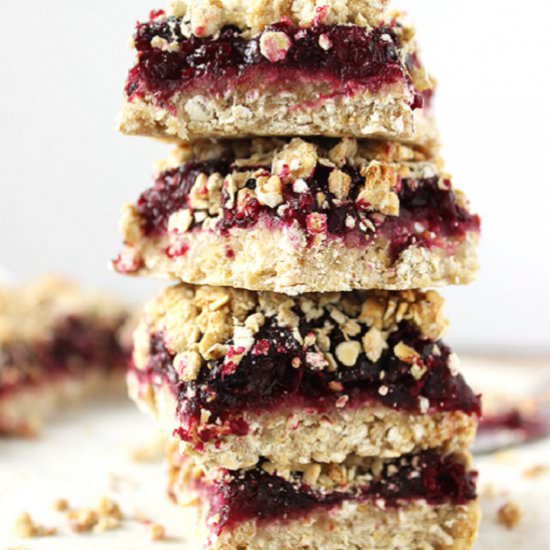 Vegan Berry Crumble Bars
