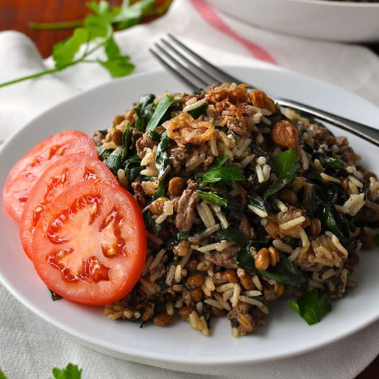 Middle Eastern Lamb & Lentil Rice