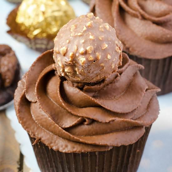 Ferrero Rocher Cupcakes