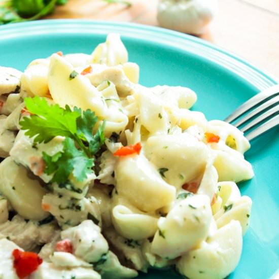 Creamy Cilantro Garlic Chicken