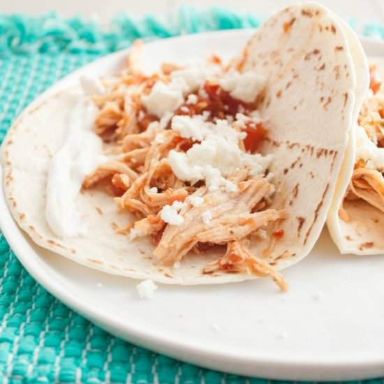 5 Ingredient Chicken tacos