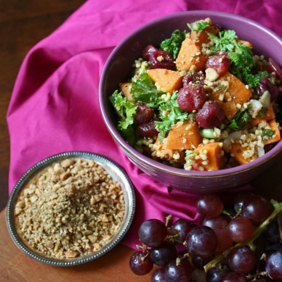Millet salad with Dukkah