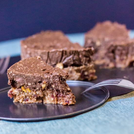 Nutty Cranberry Date Raw Cake