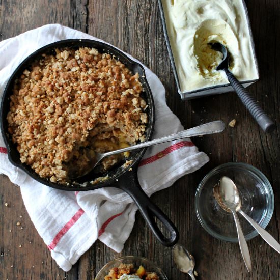Ginger Peach Crumble