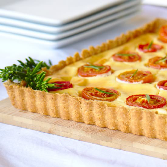 Cherry Tomatoes and Ricotta Tart