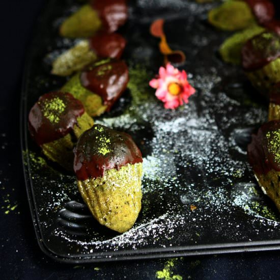 Matcha Spelt Madeleine