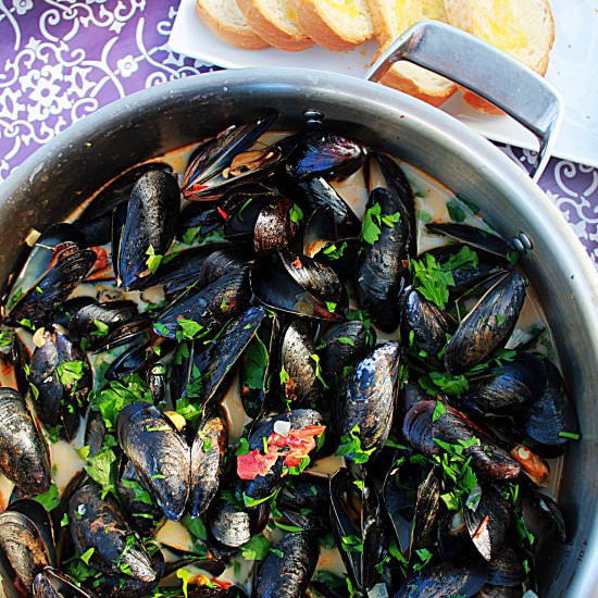 Steamed Mussels