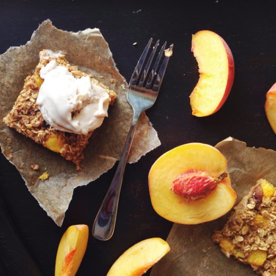 Peach Oatmeal Squares