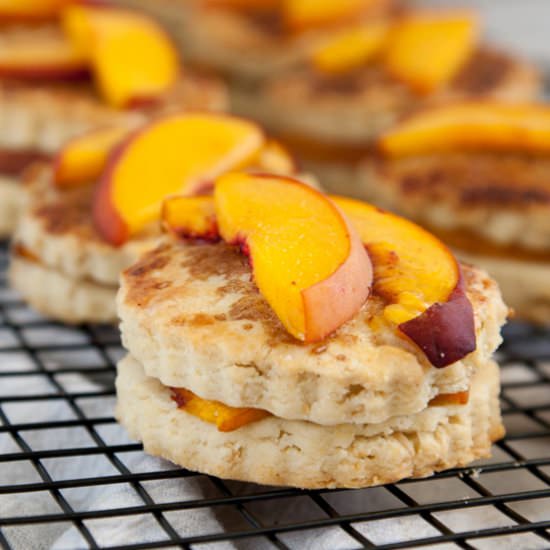 Gluten-Free Peach Cobbler Scones