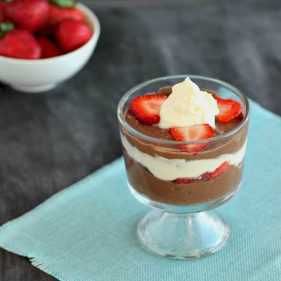 Paleo Chocolate Strawberry Parfait