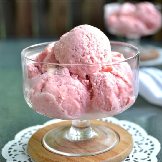Strawberry Rhubarb Sorbet
