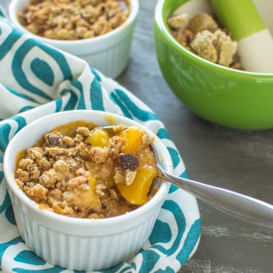 Peach Crumble for Two