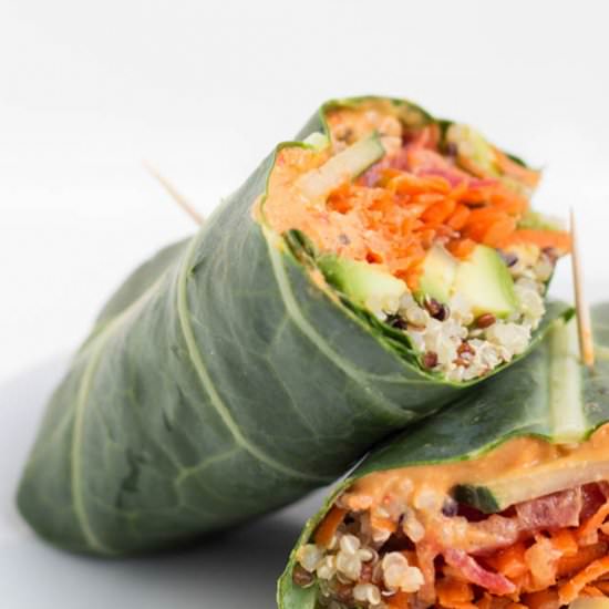 Quinoa Collard Wraps