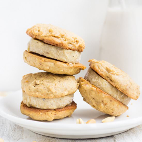 PB & Banana Ice Cream Sandwiches