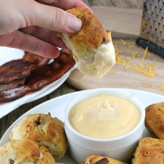 Bacon Cheddar Pretzel Bites