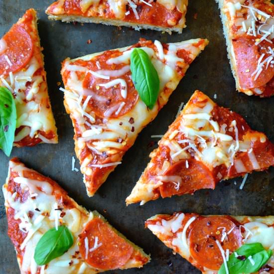 Homemade Focaccia Bread Pizza
