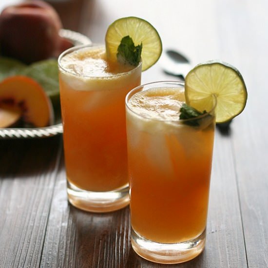 Sparkling Peach Limeade