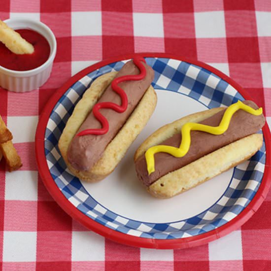 Chocolate Ice Cream Hot Dogs
