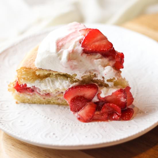Strawberries and Cream Cake
