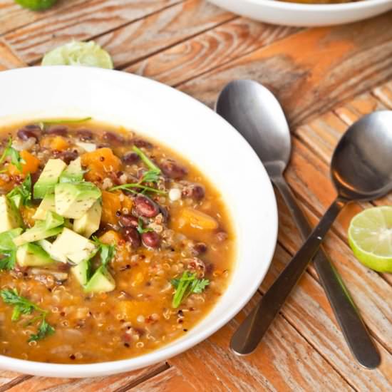 GF Vegan Quinoa Black Bean Pumpkin
