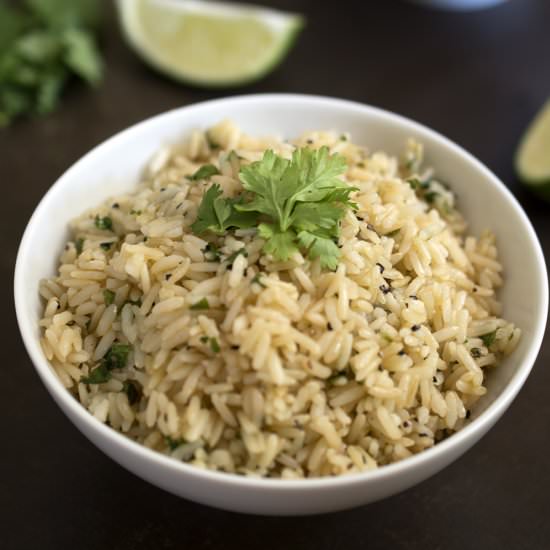 Healthy Cilantro Lime Rice