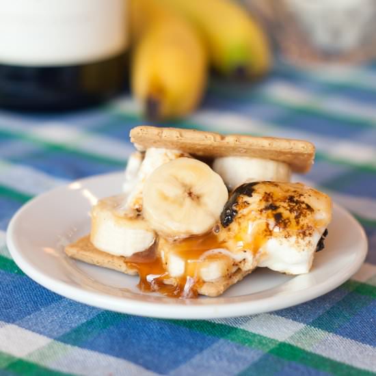 Bananas Foster S’Mores
