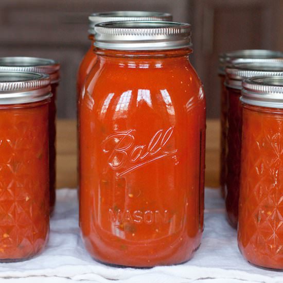 Home Canned Marinara Sauce