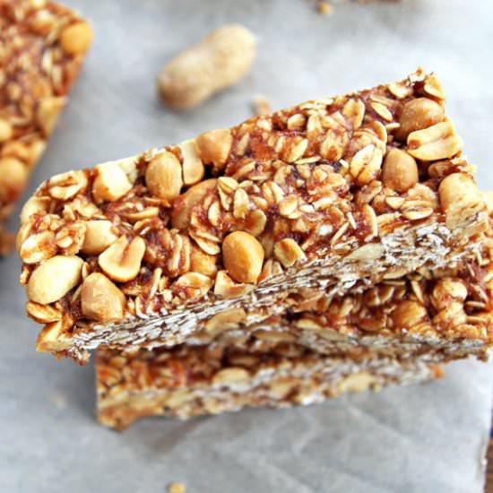 Crunchy Peanut Butter Granola Bars