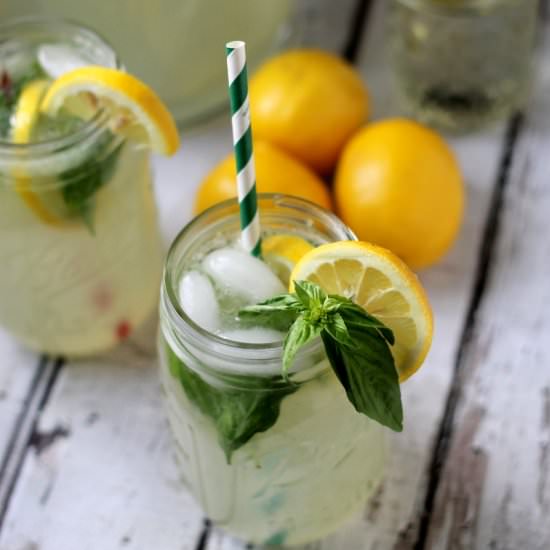 The Best Homemade Basil Lemonade