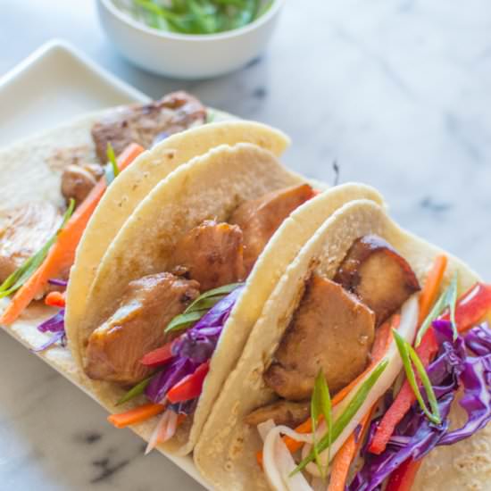 Asian Chicken Tacos