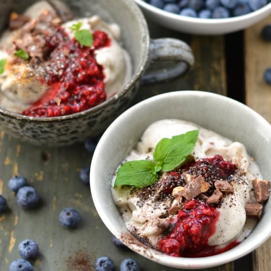 Vegan banana ice cream