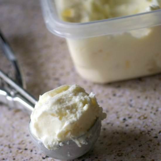 Pineapple and Coconut Ice Cream