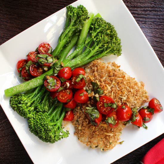 Panko Parmesan Crusted Cod